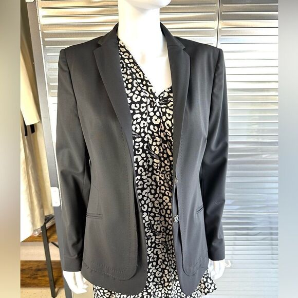 Piazza Sempione Italy Women’s Wool Black Jacket Small 42 - Picture 1 of 11